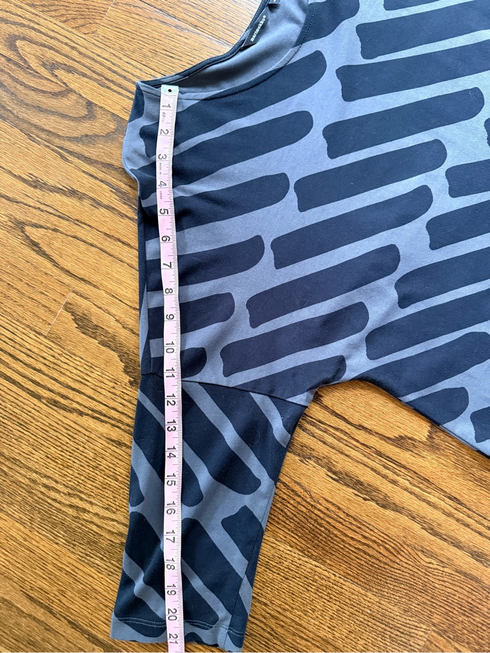 Marimekko ‘Presto’ Black & Gray Jersey Midi Dress with Abstract Print - Picture 11 of 13